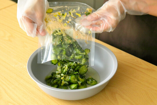 クックデリの盛り付け